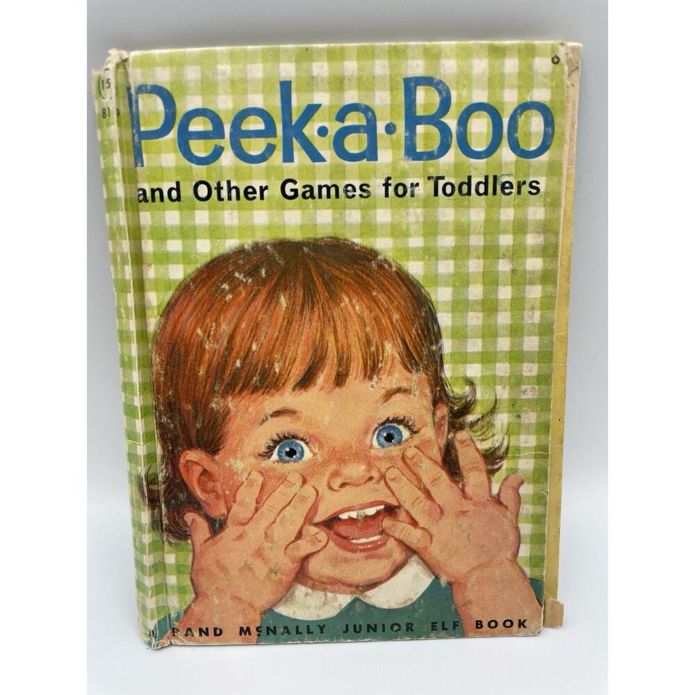 Peek-a-Boo & Other Games for Toddlers 1965 Rand McNally Junior Elf Book #8119